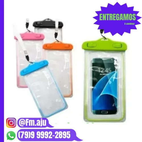 Capa a prova d'agua para celular chuva 