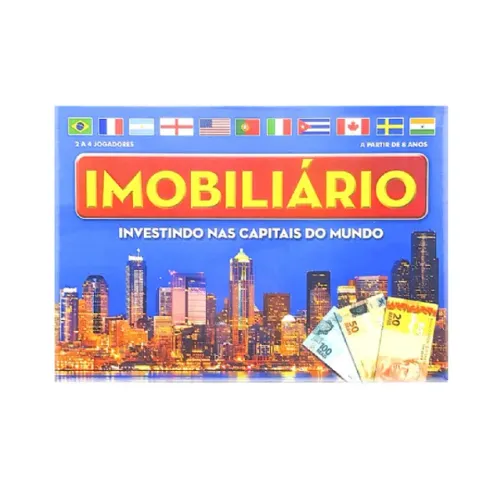 Jogo Imobiliario C/tabuleiro Investindo