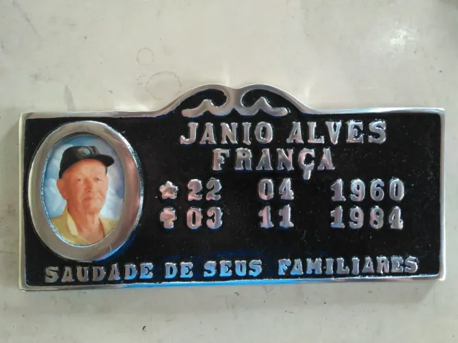 Placa de Cemitério 