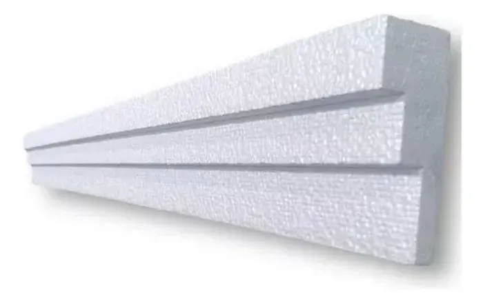 Moldura escadinha ISOPOR com 10cm frente e 1 metro de comprimento