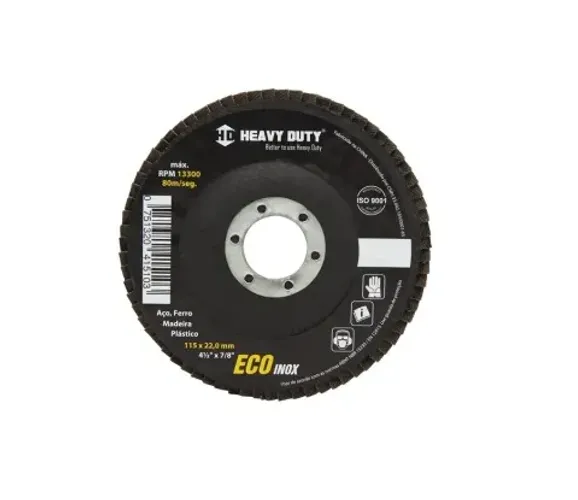 Disco Flap 4.1/2" Eco Inox Fibra Heavy Duty G40