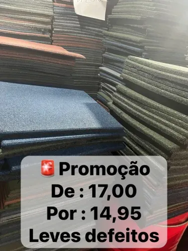 Piso de borracha de Ginástica - Leves Defeitos - Preço Baixo! R$14,95