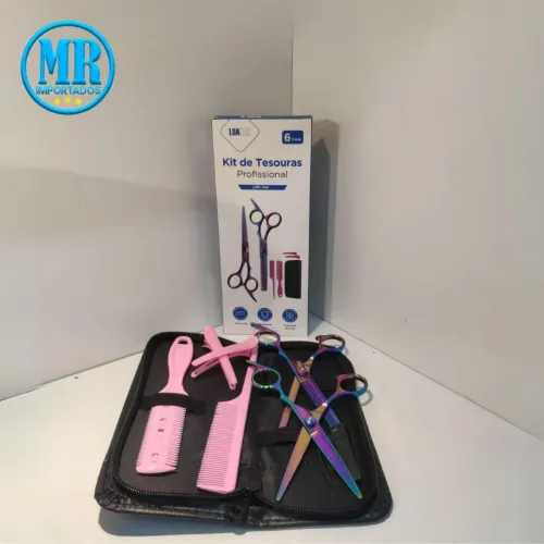 Kit Tesoura Profissional Cortar Cabelo (Entrega Grátis)