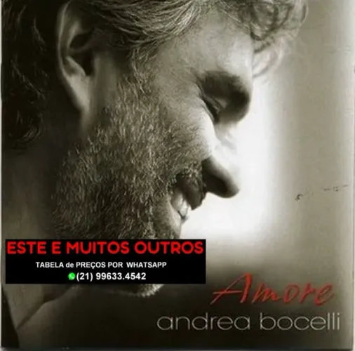 4 Cds do cantor Andrea Bocelli