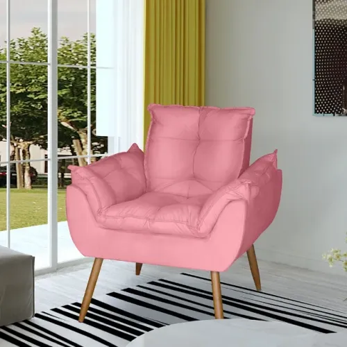 Poltrona 1 Lugar Novo Rosa