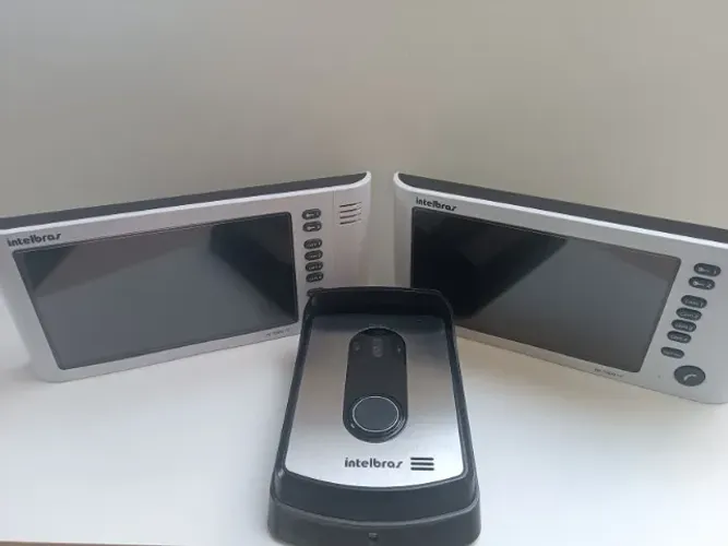 Vídeo Porteiro Intelbras Iv 7000 Hf C/ 2 Módulos Internos 7"