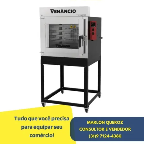 Forno de Padaria Venâncio 5 Esteiras Novo