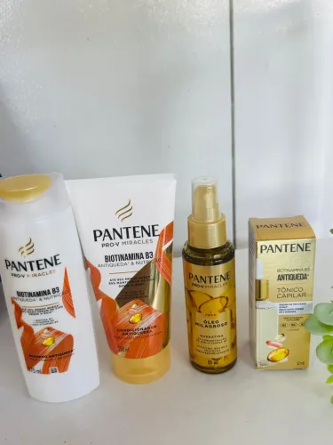Kit Antiqueda Pantene Biotina B3 - Cabelos Fortes e Nutridos