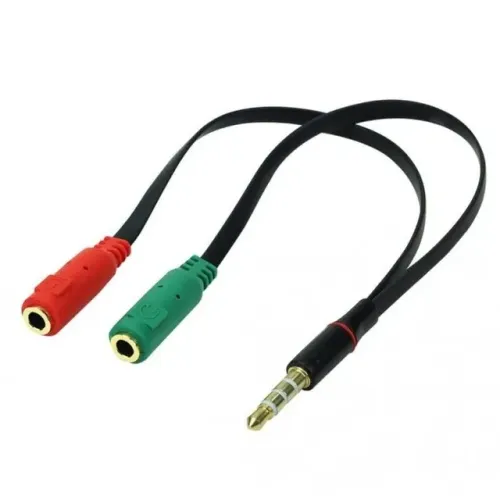 Cabo Adaptador P2 Macho + 2 P2 Fêmeas