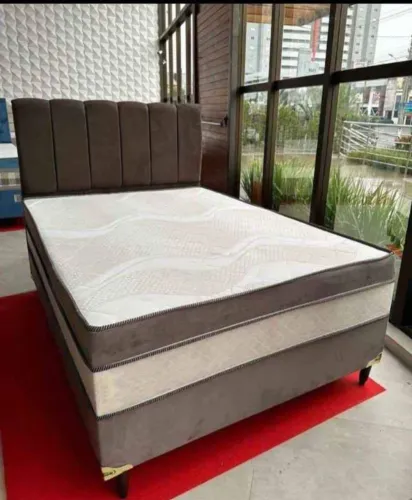 cama box casal mega promoção 10 cm