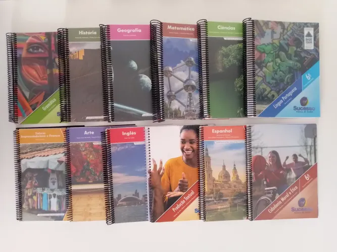 Livros 6° ano- Kit Completo Editora Sucesso-6°ano| Encadernados| Prontos para uso 