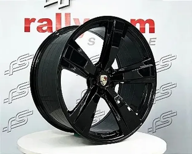 Jogo de Roda Porsche Macan Preto Brilhante 5x112 - 21x9,5 e21x10  Offset 27 e19
