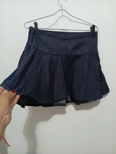 saia jeans infanto juvenil da clock house  