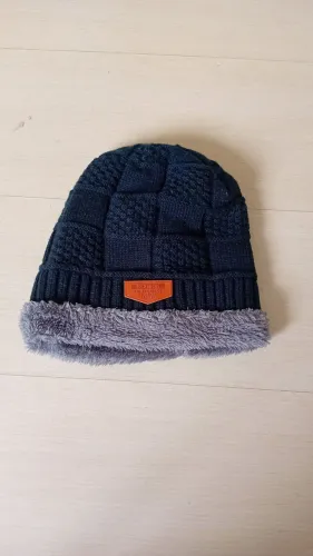 Gorro toca lã cinza