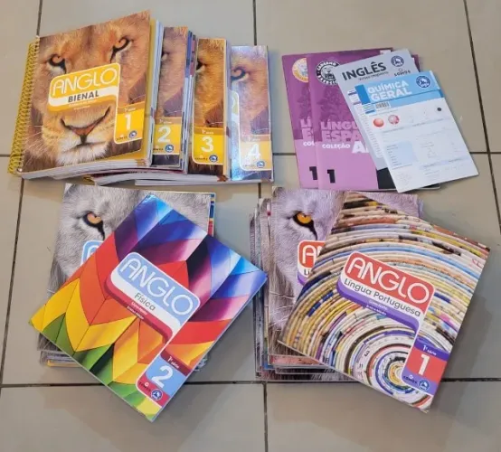 Livros Anglo Ensino Médio 1º Ano Conjunto completo