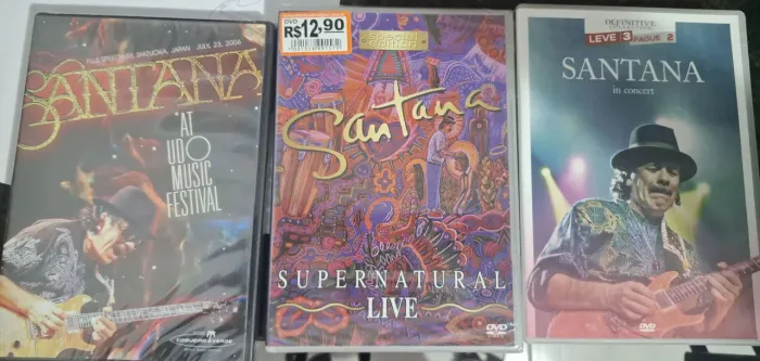 DVDs Santana - Shows Ao Vivo e Supernatural Live