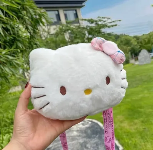 hello kitty bolsa pelúcia linda nova