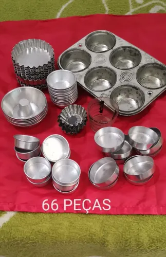 Forminhas Salgadinhos em Aluminio Polido 