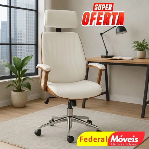Cadeira Giratória Presidente - Ideal para quem busca conforto e postura!