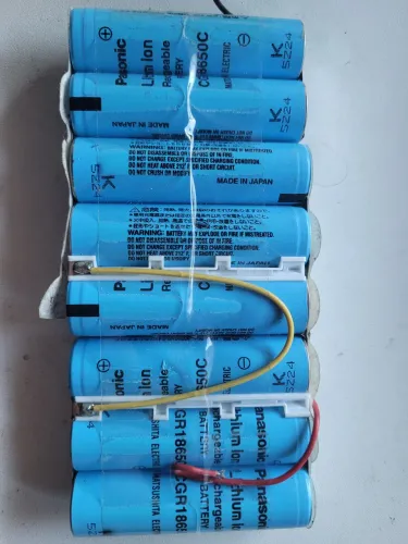 8 Bateria Panasonic litio 18650 recarregáveis pack 12v