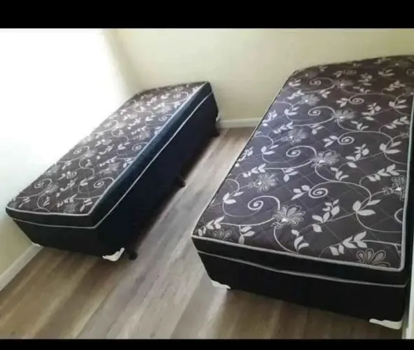 Camas Box Solteiro com Design Floral FRETE GRÁTIS