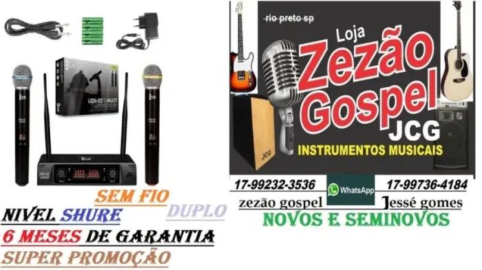 Promoção microfone sem fio dylan sem cortes zero nfs Fazemos Entregas 