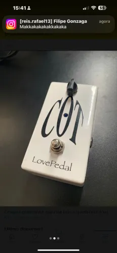 *PROMOÇÃO* Pedal Lovepedal Cot 50. (plexi), Seminovo, Original!