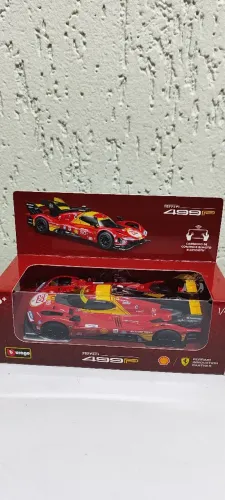 Carrinho Miniatura Ferrari 499P 24h de Le Mans Coleção Shell