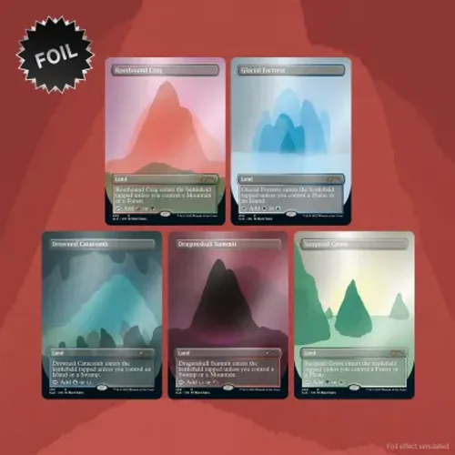 Kit Lacrado - Secret Lair - Special Guest: Matt Jukes - Foil Edition Terrenos Magic MTG