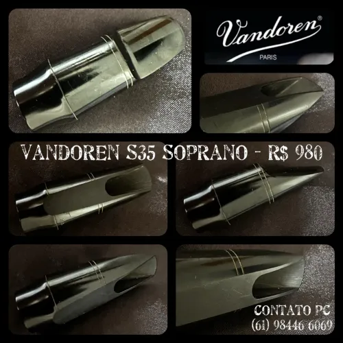 Saxofone Soprano Vandoren S35 - R$ 980