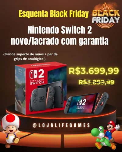 Nintendo Switch 2 (novo)  garantia, loja física