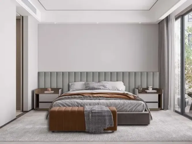 Cabeceira Cama Box Modulada Adesiva Estofada Casal
