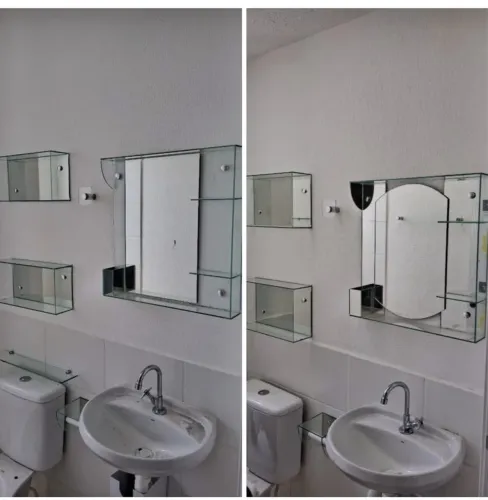 Armário de vidro elegante