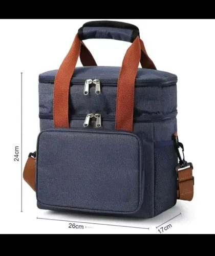 Bolsa Térmica 2 Andares com Alça de Ombro - Ideal para Viagens