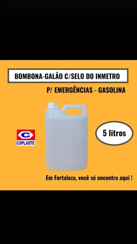 Bombona/Galão para Emergência - Gasolina 5 Litros