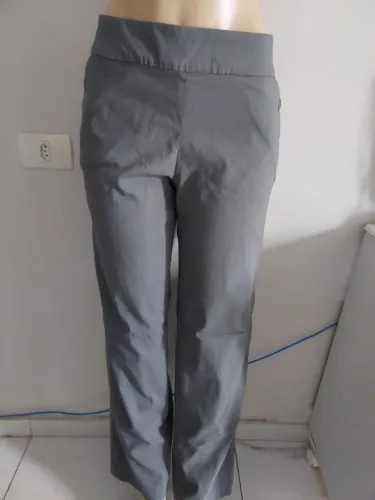 Calça social cinza feminina