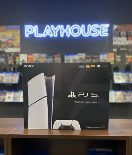 PS5 slim digital novo modelo 1 ano de garantia