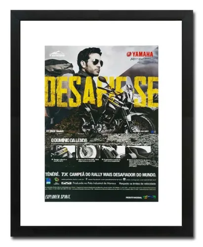 Yamaha Ténéré 660 ou Super Ténéré 1200 - Quadro / pôster decorativo - propaganda original
