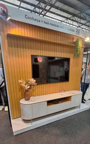 Painel Módulo 2,50m com Bancada Rack para TV até 85" (Novo) Entrega Grátis! 