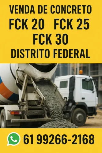 Concreto Usinado FCK 20, 25 e 30 - Entrega rápida!
