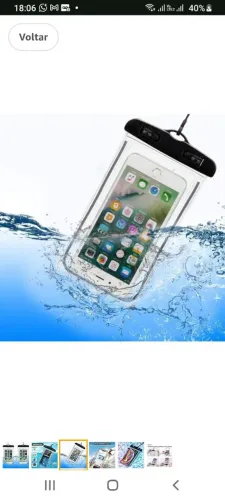 Capa Protetora Impermeável para Celular