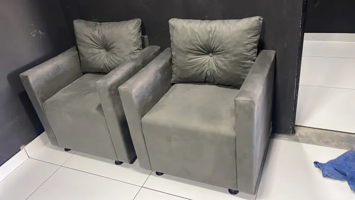 Poltrona de ESPERA 1 Lugar com almofadas VÁRIAS CORES