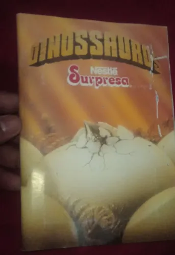 Álbum Dinossauros Chocolate Surpresa Anos 90