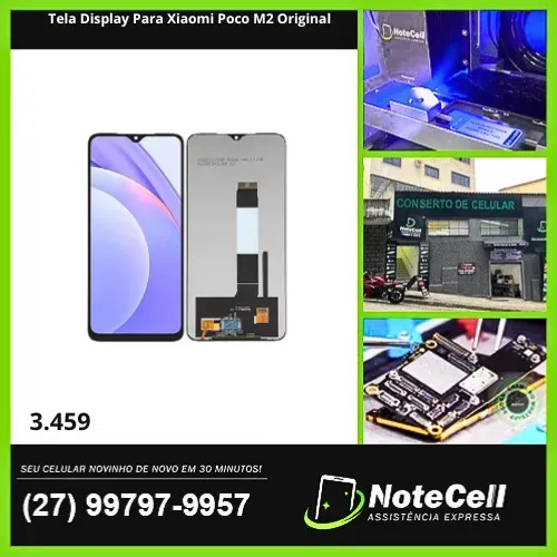 Tela Display Para Xiaomi Poco M2 Original- Troca Expressa em 30 minutos!