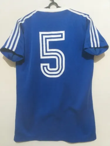 Camisa Schalke 04 1975/1976 #5 Klaus Fischel Jogo Certificada