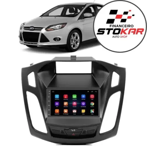 Central multimídia 7" Pol. Ford Focus 2014
