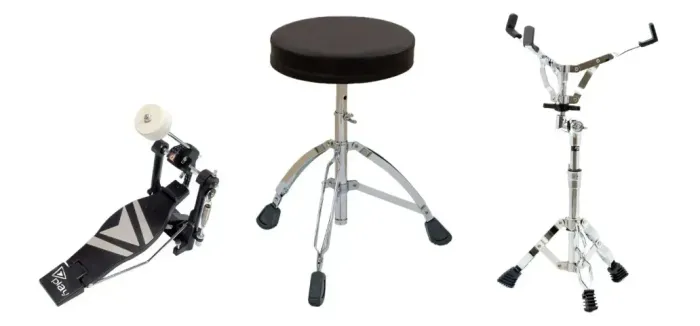 Kit Estante de Caixa, Pedal De Bumbo mas banco para bateria
