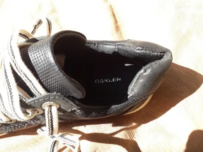 Tênis Sapatenis Osklen Preto Couro Legítimo