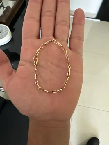 Pulseira Ouro18k Tijolinho