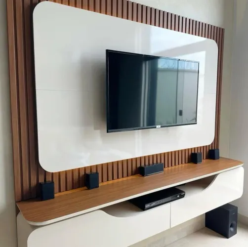 Rack para TV com Painel Moderno 220cm (Novo)